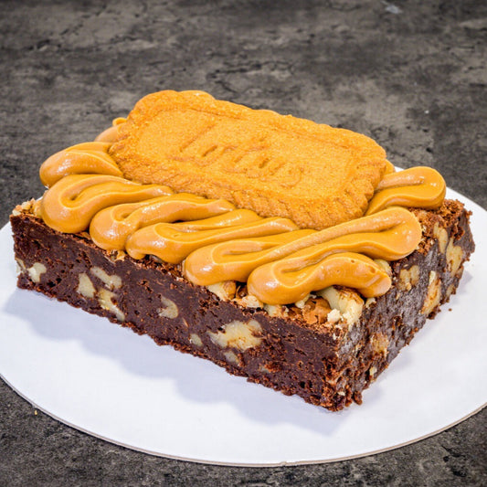 Lotus Biscoff brownie